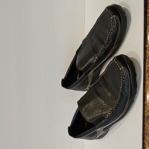 Cole Haan Tucker Venetian Black Leather Slip On Loafers Round Toe  11M